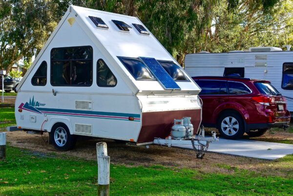 Camper with Solar Panel