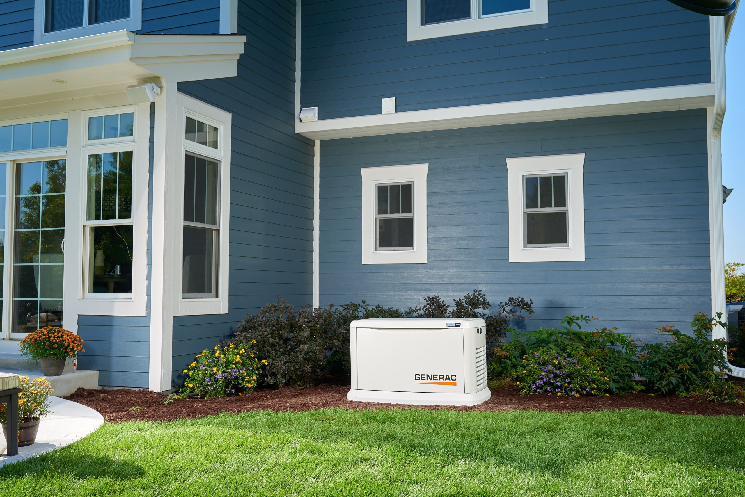 Generac generator for standby power outside a home